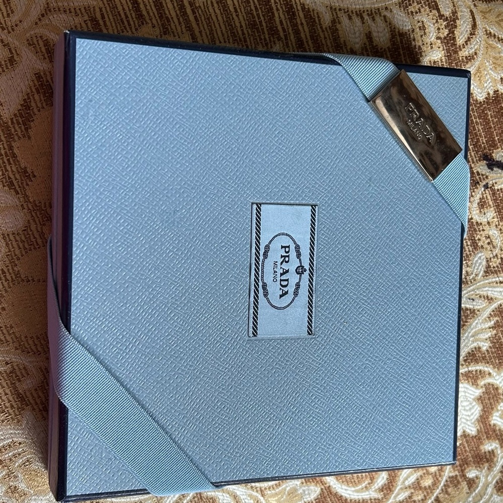 Prada Red and Purple Floral Scarf New W Box Original Wrapping Paper.Authentic - Picture 2 of 9